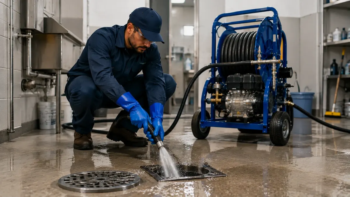 Floor Drain Hydro Jet Cleaning in Lytle Creek