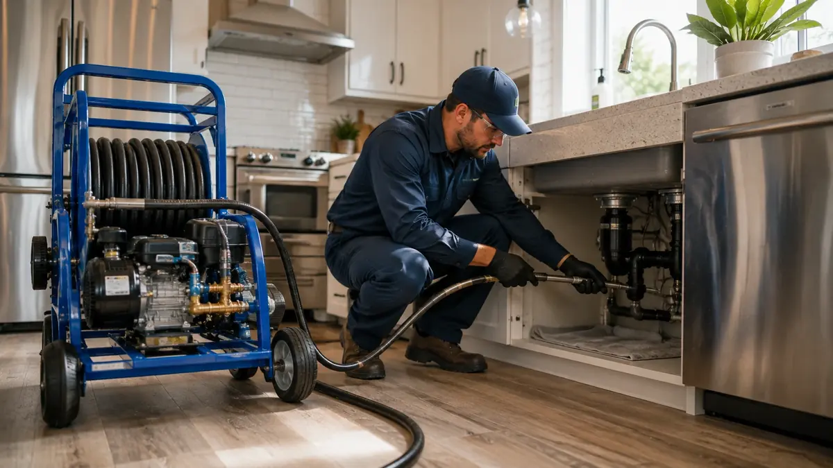 Kitchen Drain Hydro Jetting in Lytle Creek